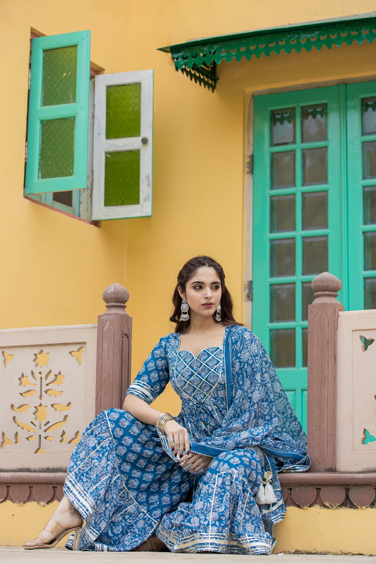 IRONRY BLUE SHARARA- SET OF 3