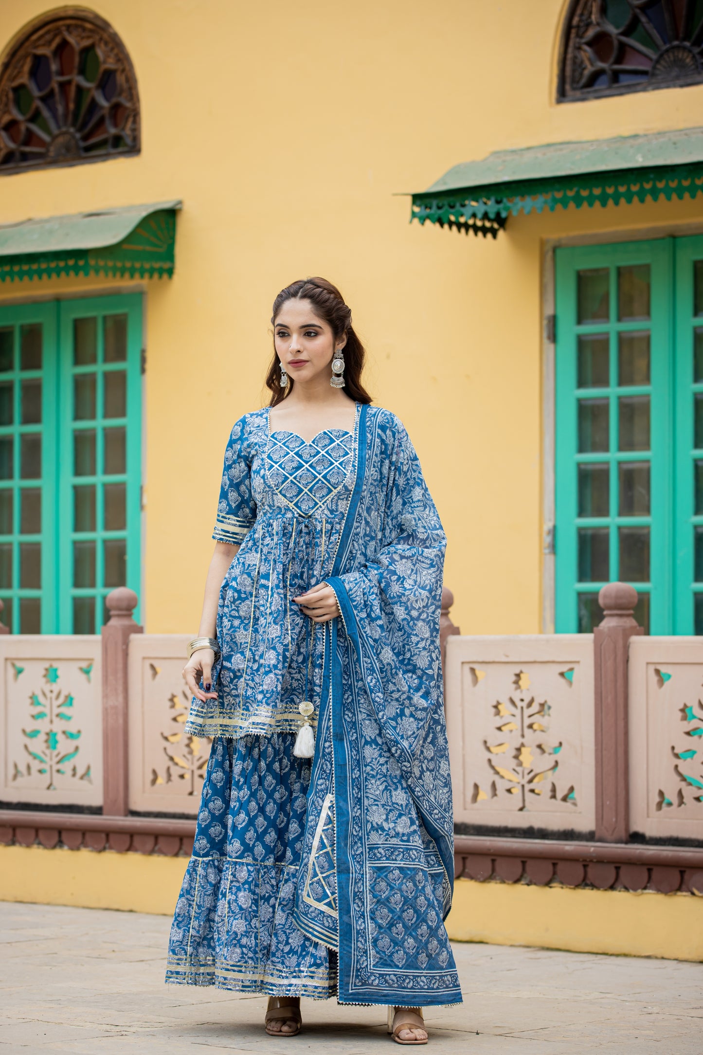 IRONRY BLUE SHARARA- SET OF 3
