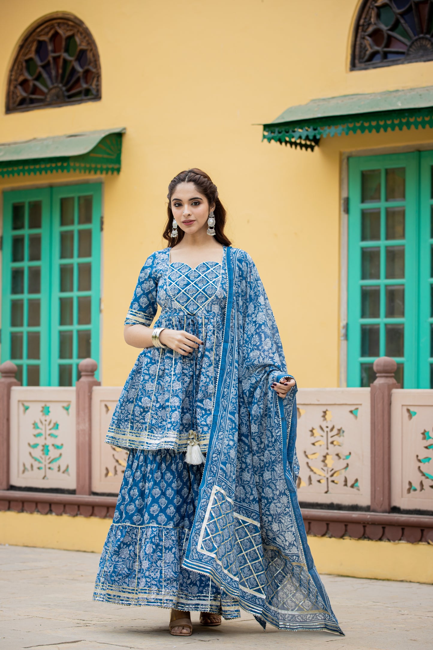 IRONRY BLUE SHARARA- SET OF 3
