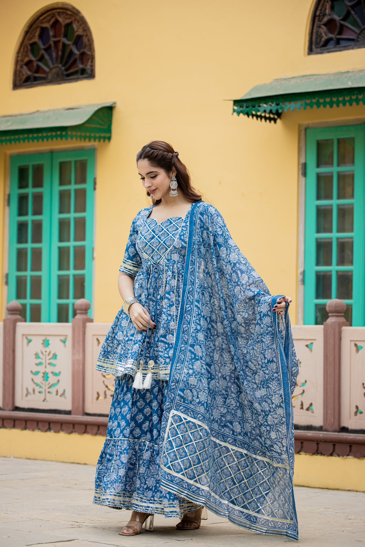 IRONRY BLUE SHARARA- SET OF 3