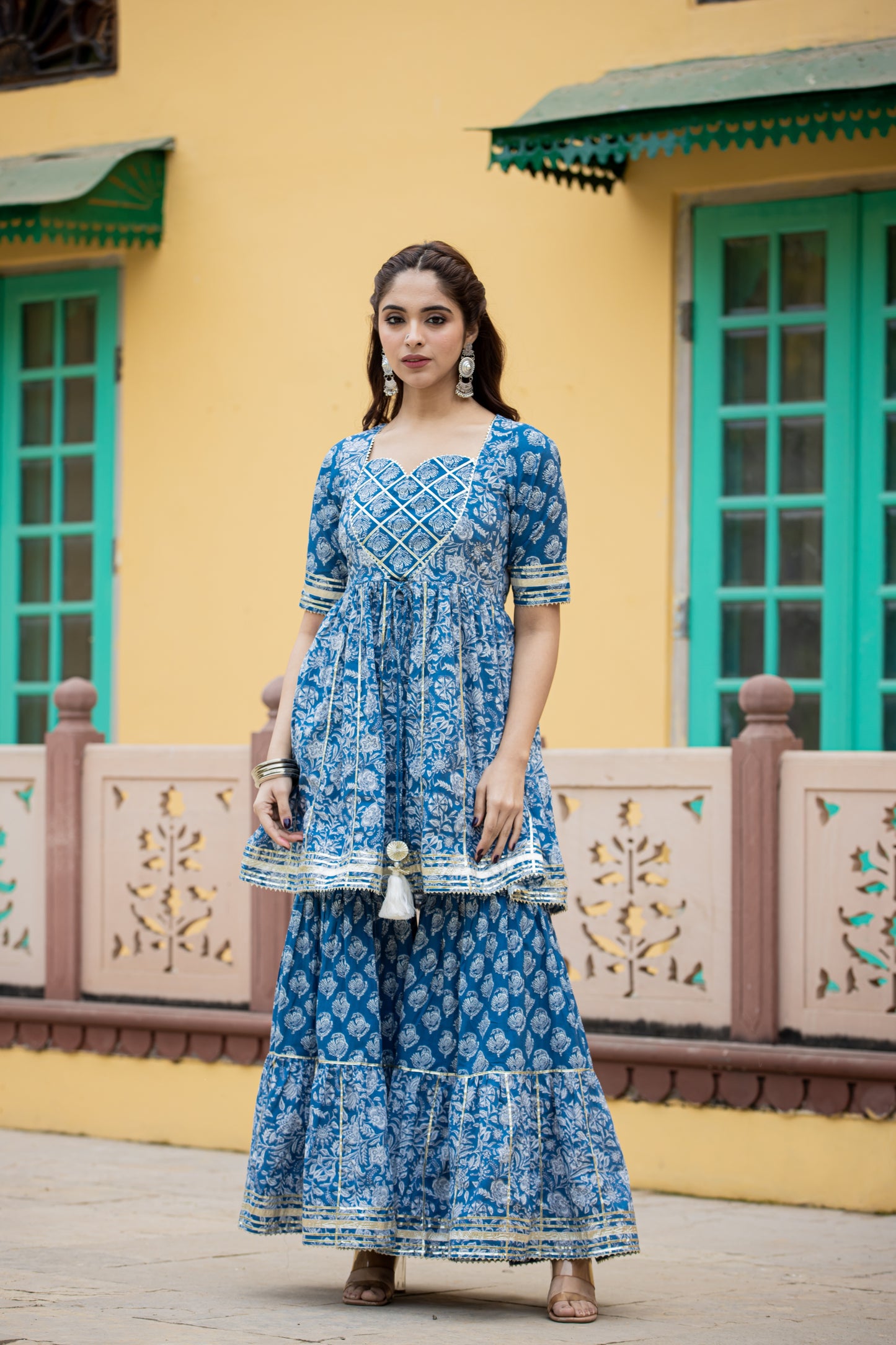 IRONRY BLUE SHARARA- SET OF 3