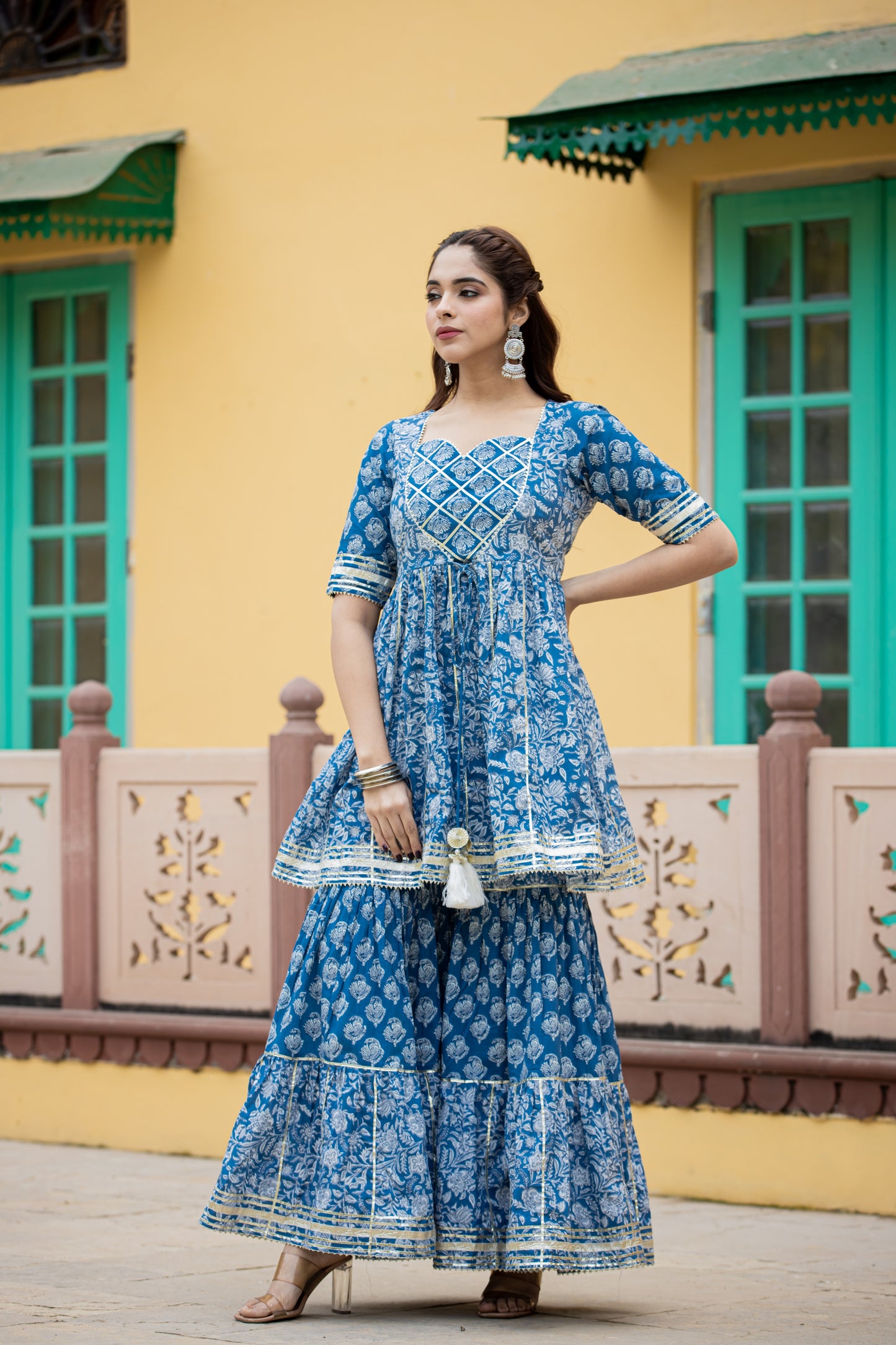 IRONRY BLUE SHARARA- SET OF 3