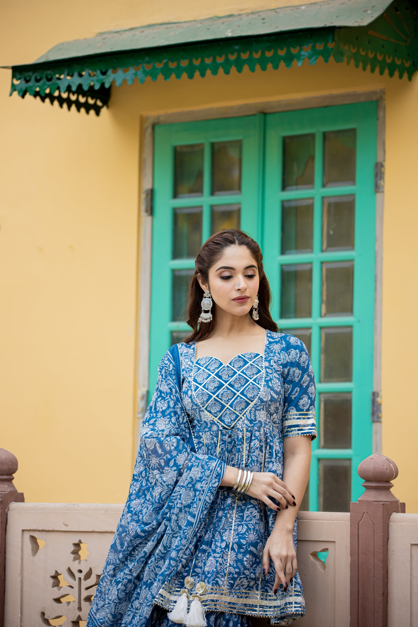 IRONRY BLUE SHARARA- SET OF 3