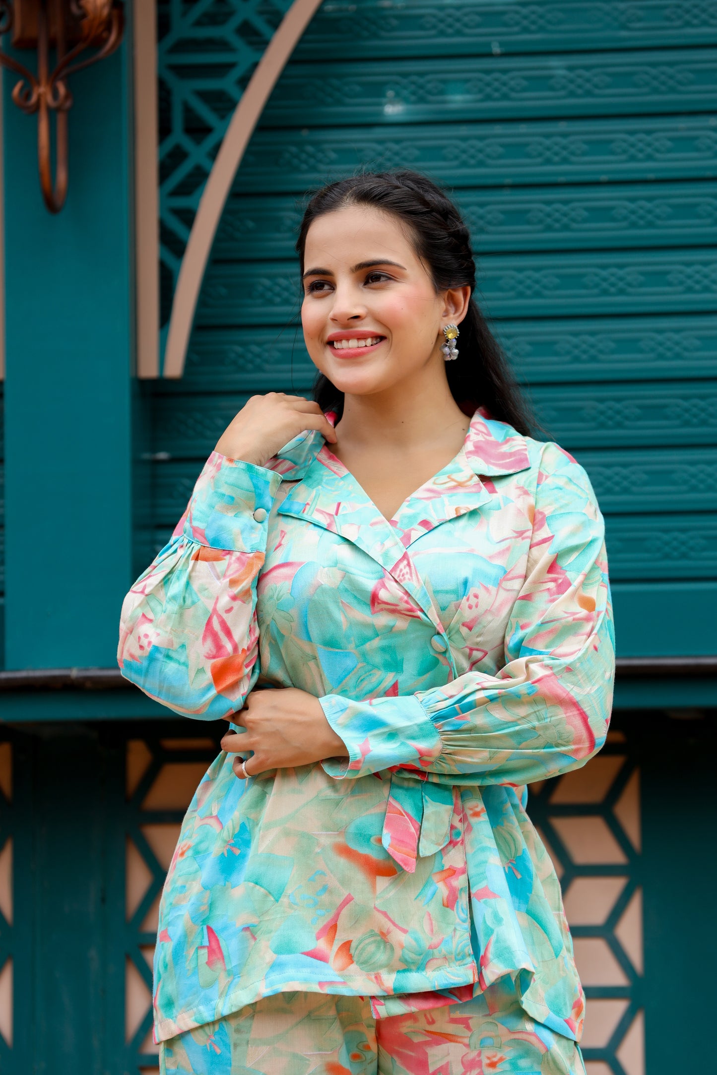 ICE BLUE CO-ORD SET- SET OF 2