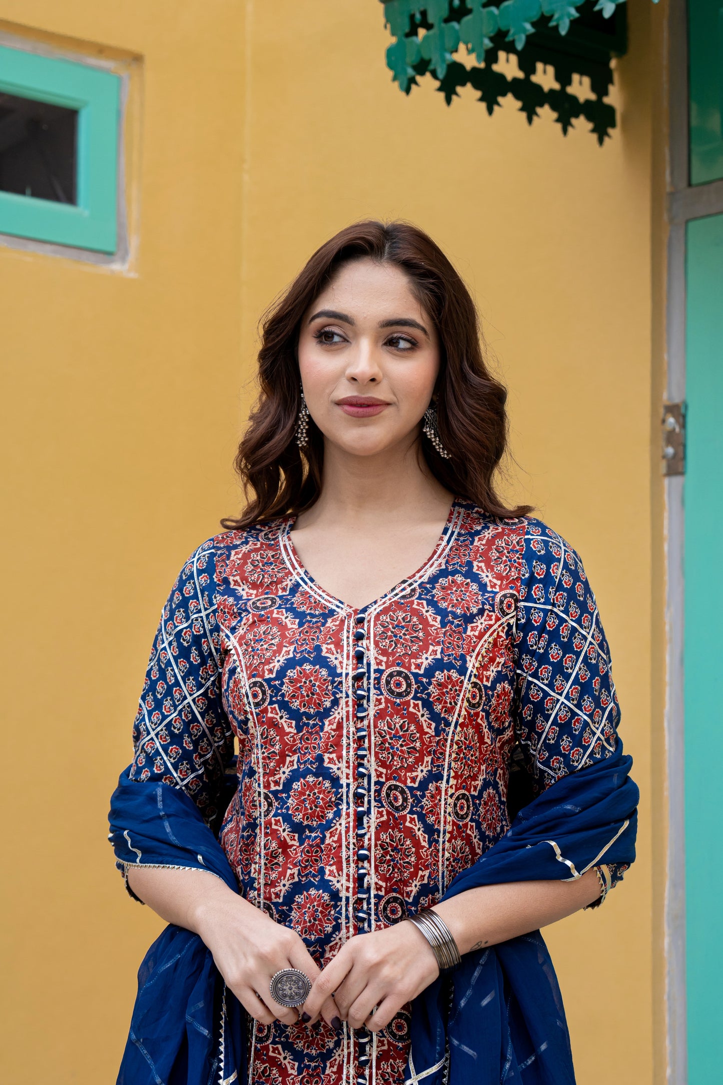AFREEN KURTA SHARARA- SET OF 3