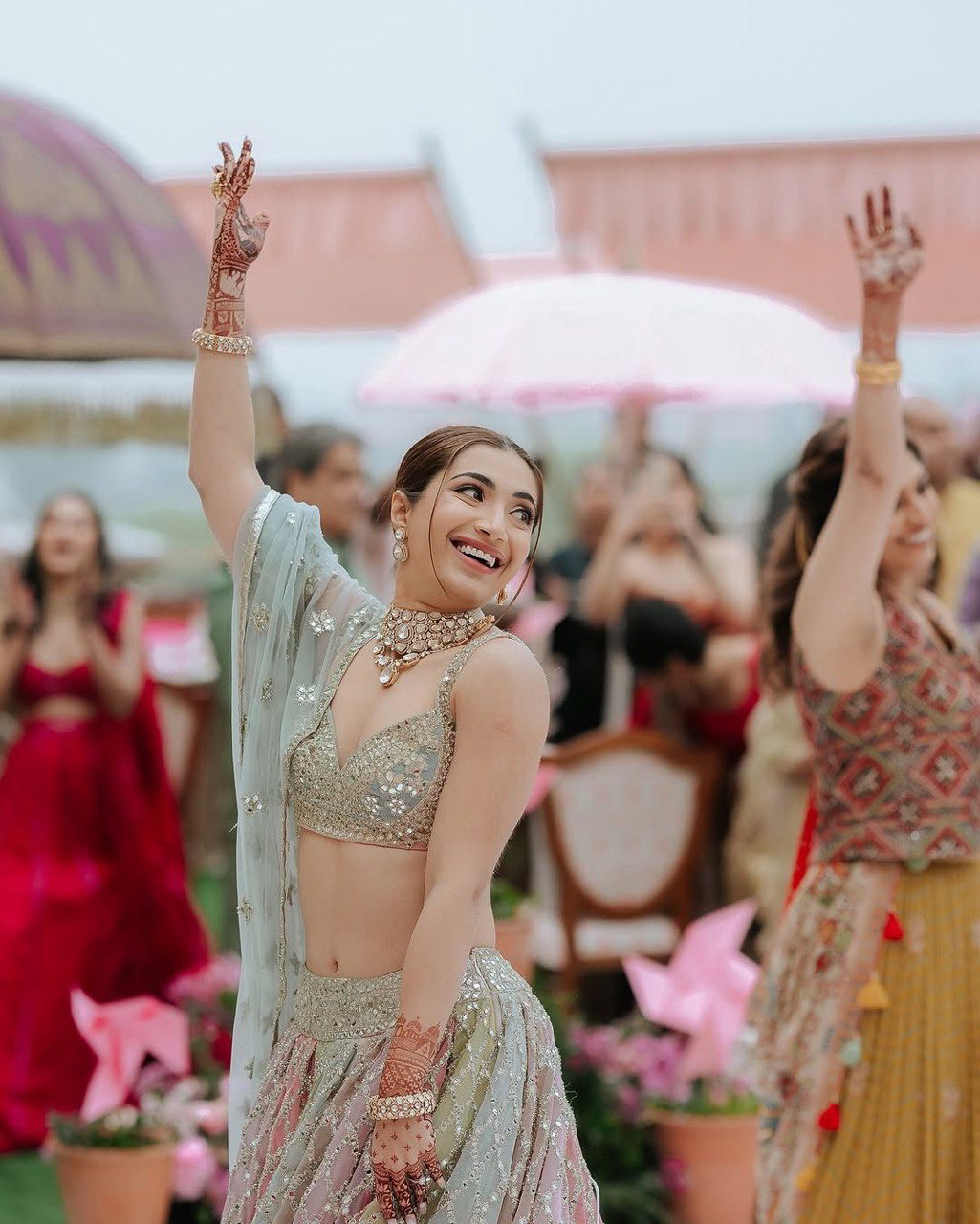 SHAADI SPECIAL - ELEGANT MULTI COLOR FULLY STITCHED LEHENGA