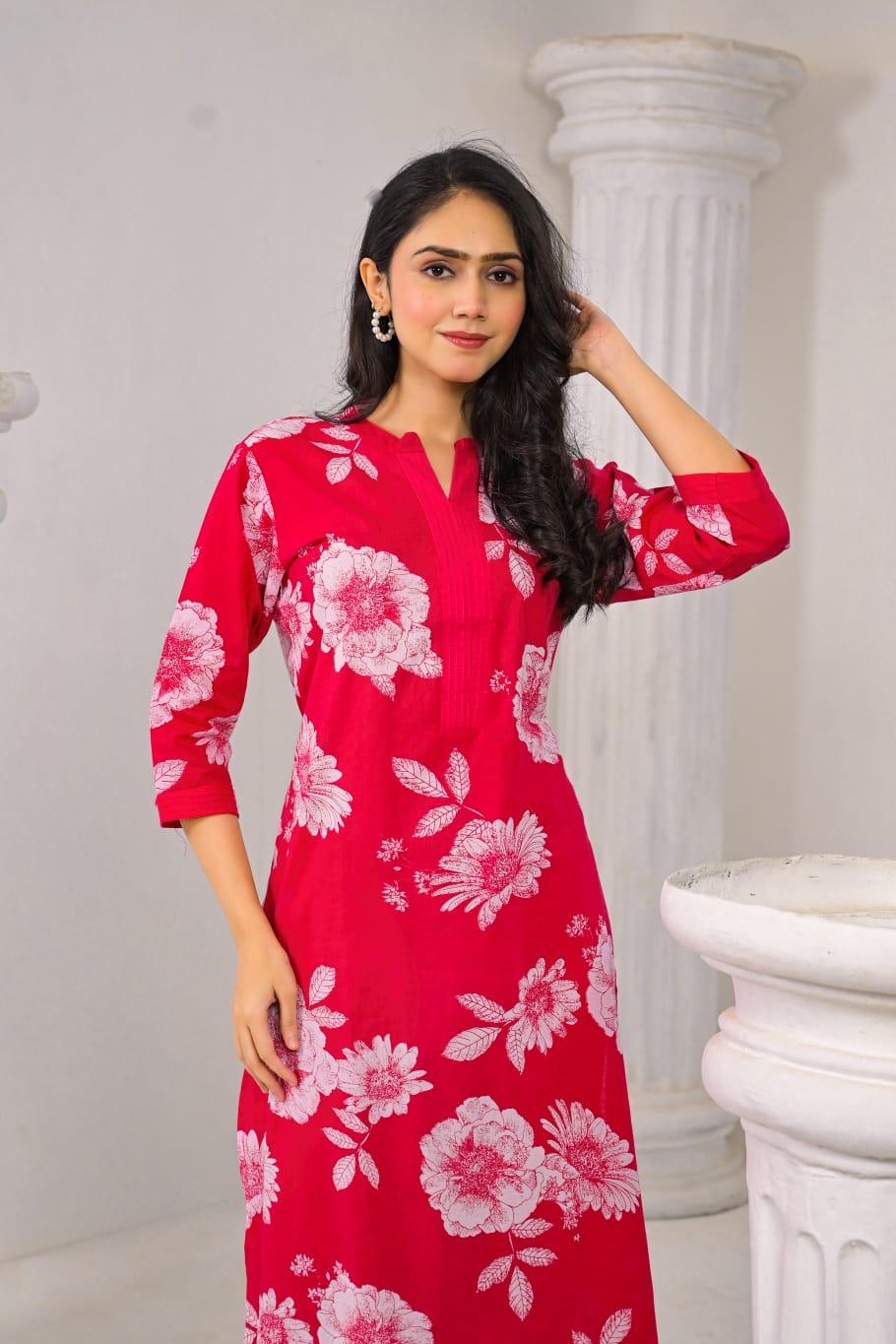 FLORAL PRINT PURE COTTON CO-ORD SET