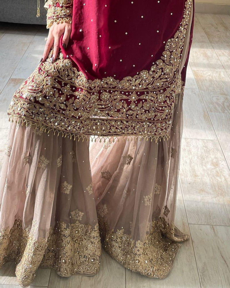 SHIMAR DESIGNER GHARARA SET OF 3