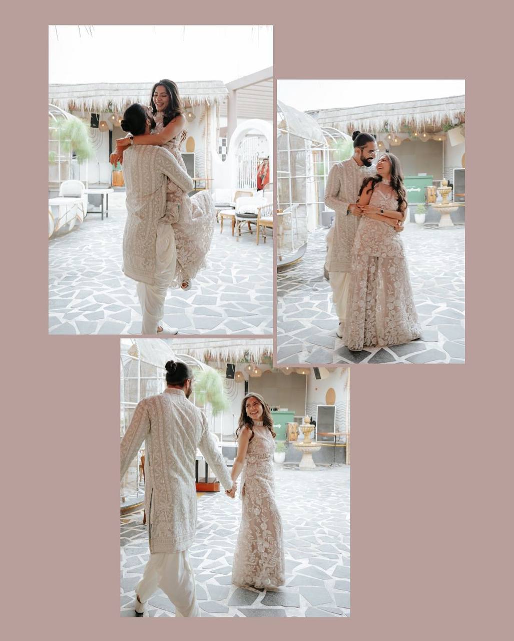 HULTER NECK KURTA AND PLAZZO SET WITH DUPATTA