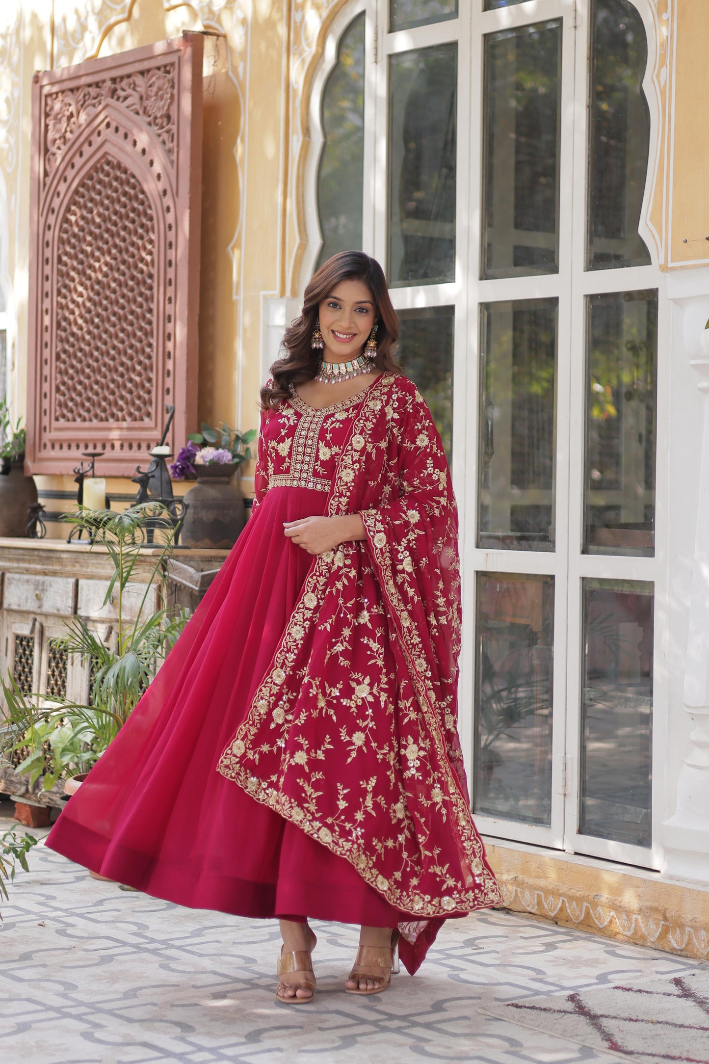MOKSH ANARKALI GOWN - SET OF 2