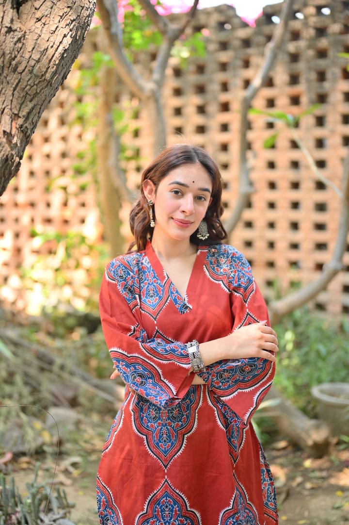 AZURE RED CO-ORT SET