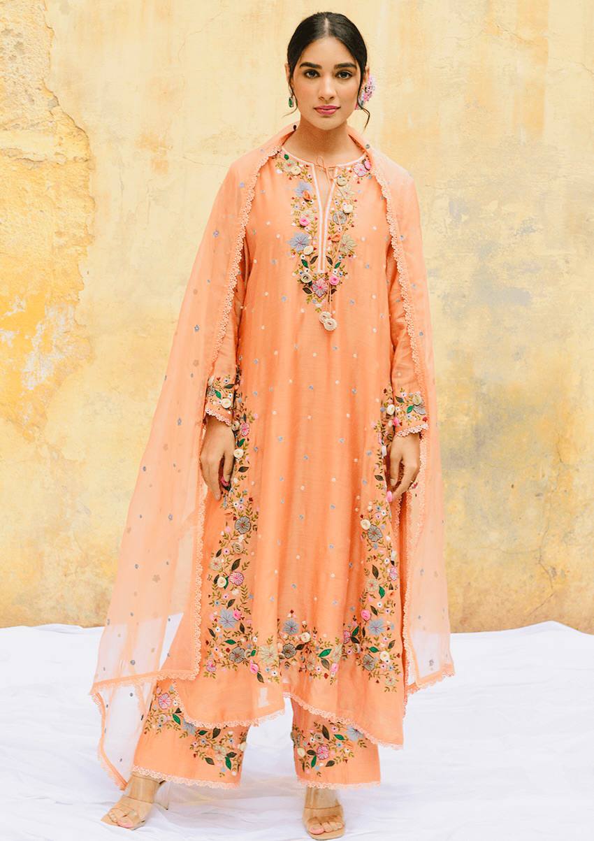 HEAVY LONG KURTA WITH PANT & DUPATTA