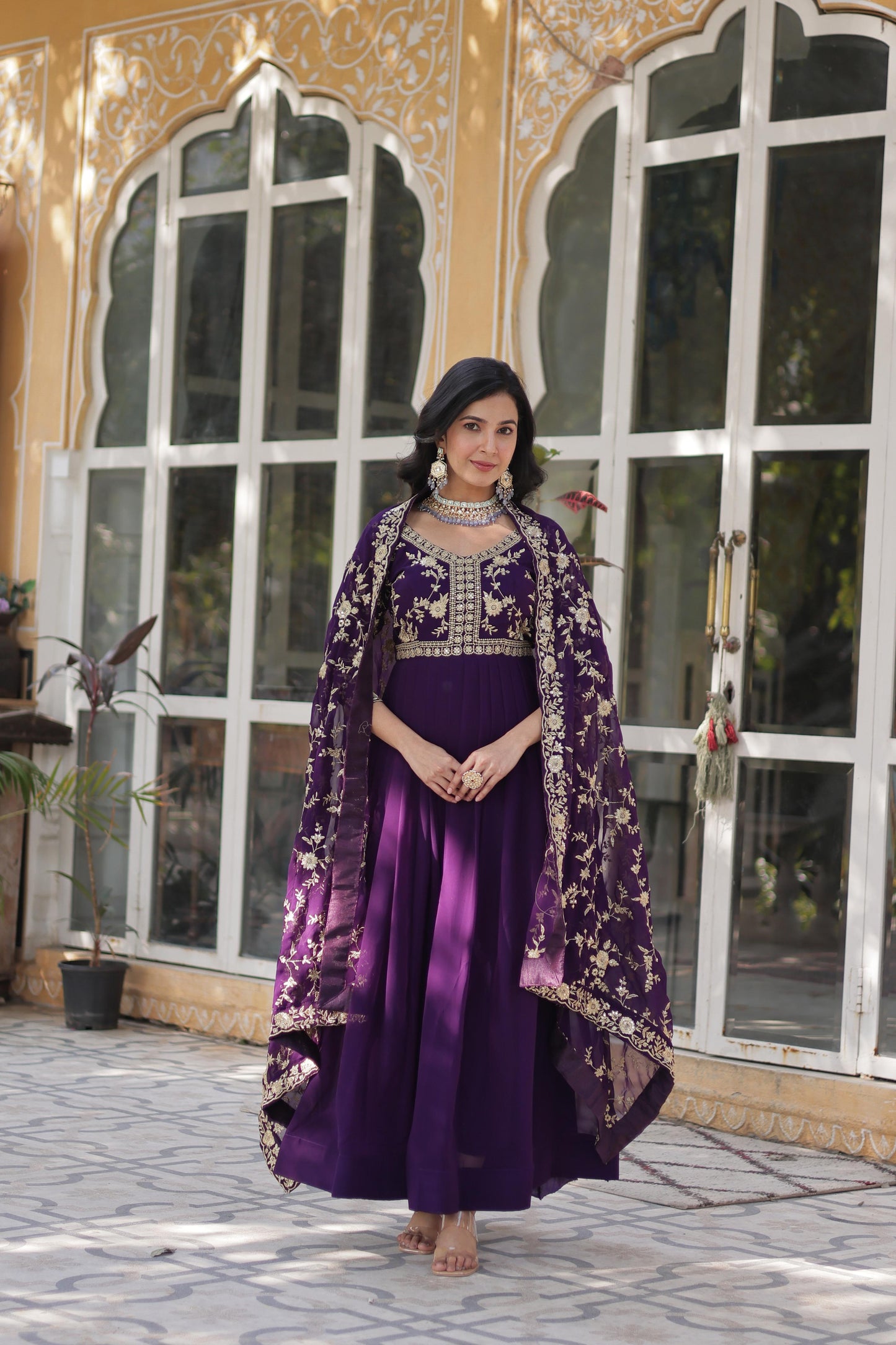 MOKSH ANARKALI GOWN - SET OF 2