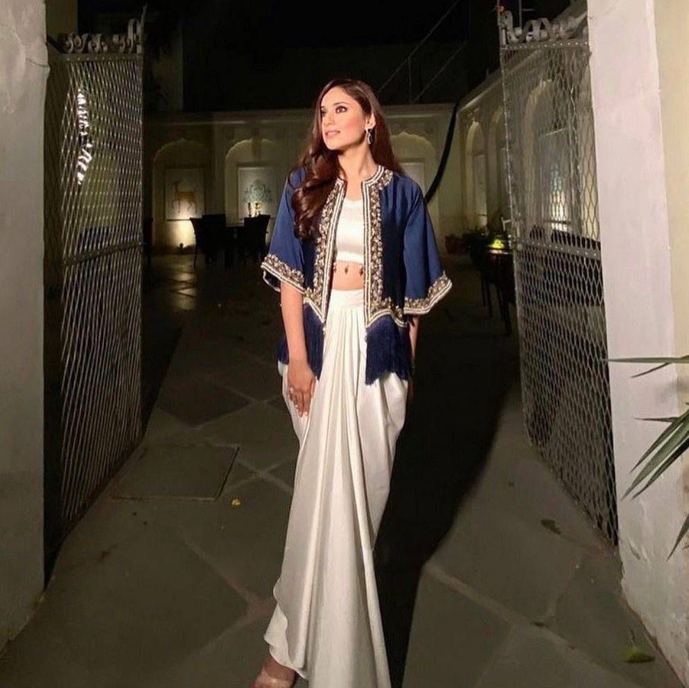 MAARIA DRAPPED DHOTI STYLE WITH KOTI - SET OF 3