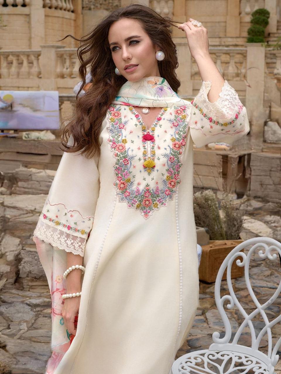 DESIGNER ANARKALI SET WITH EMBROIDERY WORK