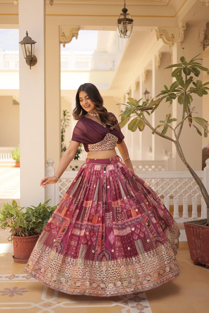 InCottoM - BOUTIQUE LAHENGA CHOLI SET IN DIFFERENT COLORS