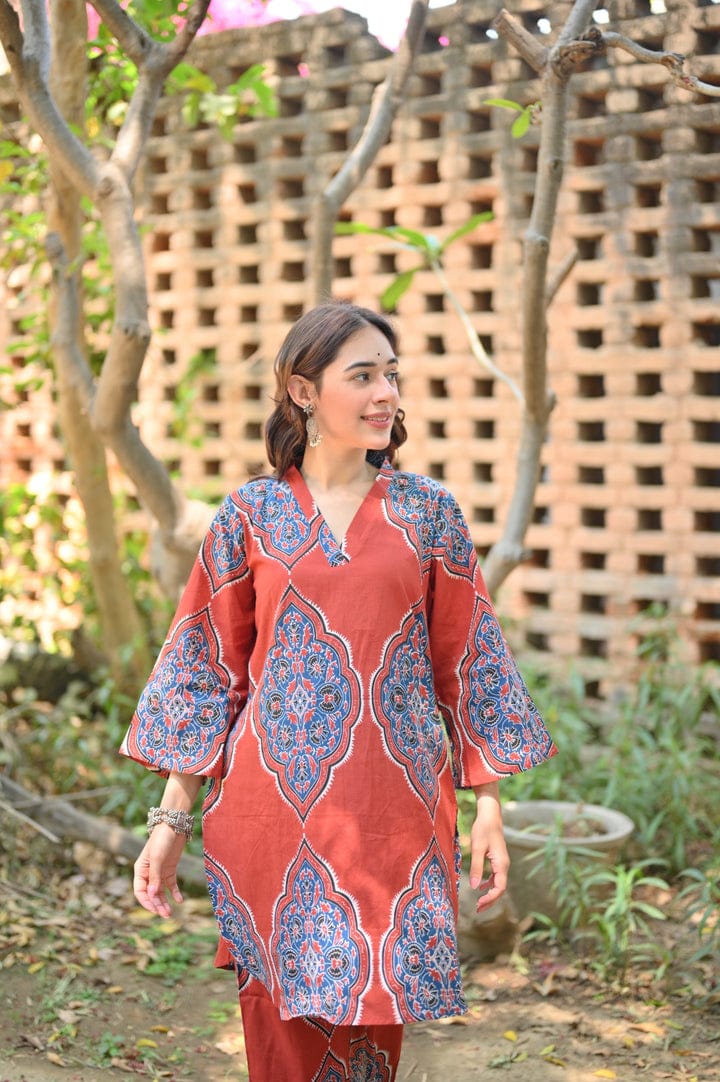 AZURE RED CO-ORT SET