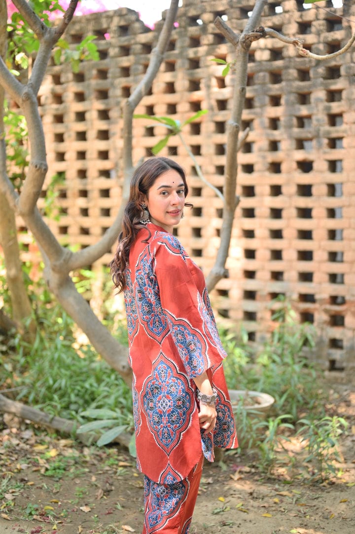 AZURE RED CO-ORT SET