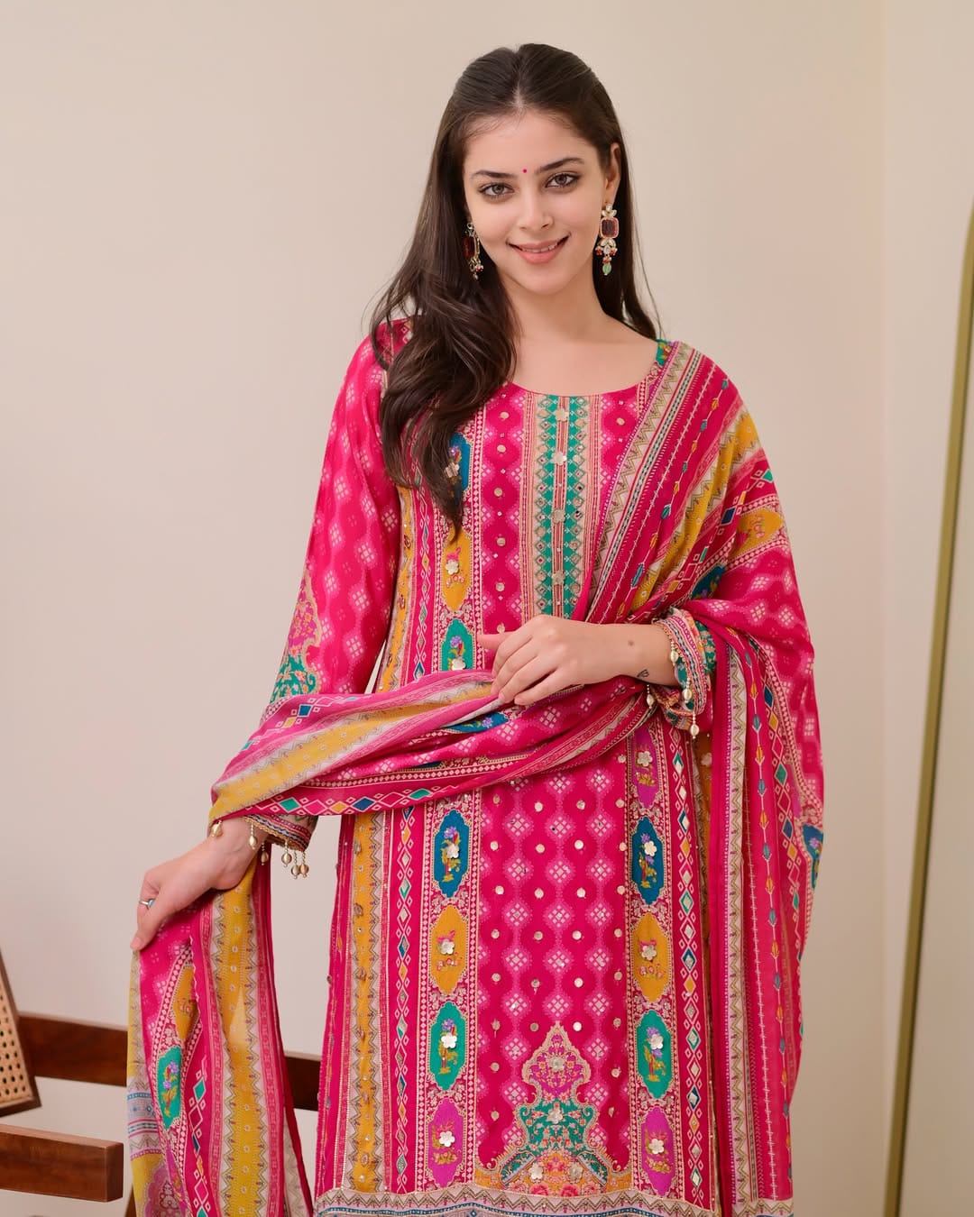 PINK SHANTI ANARKALI KODI ROUND SET