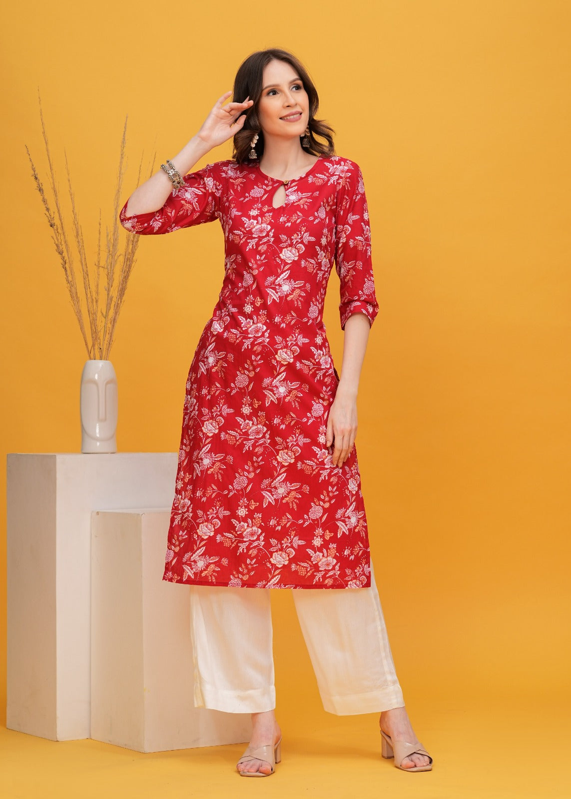 COTTON ELEGANT LONG KURTI