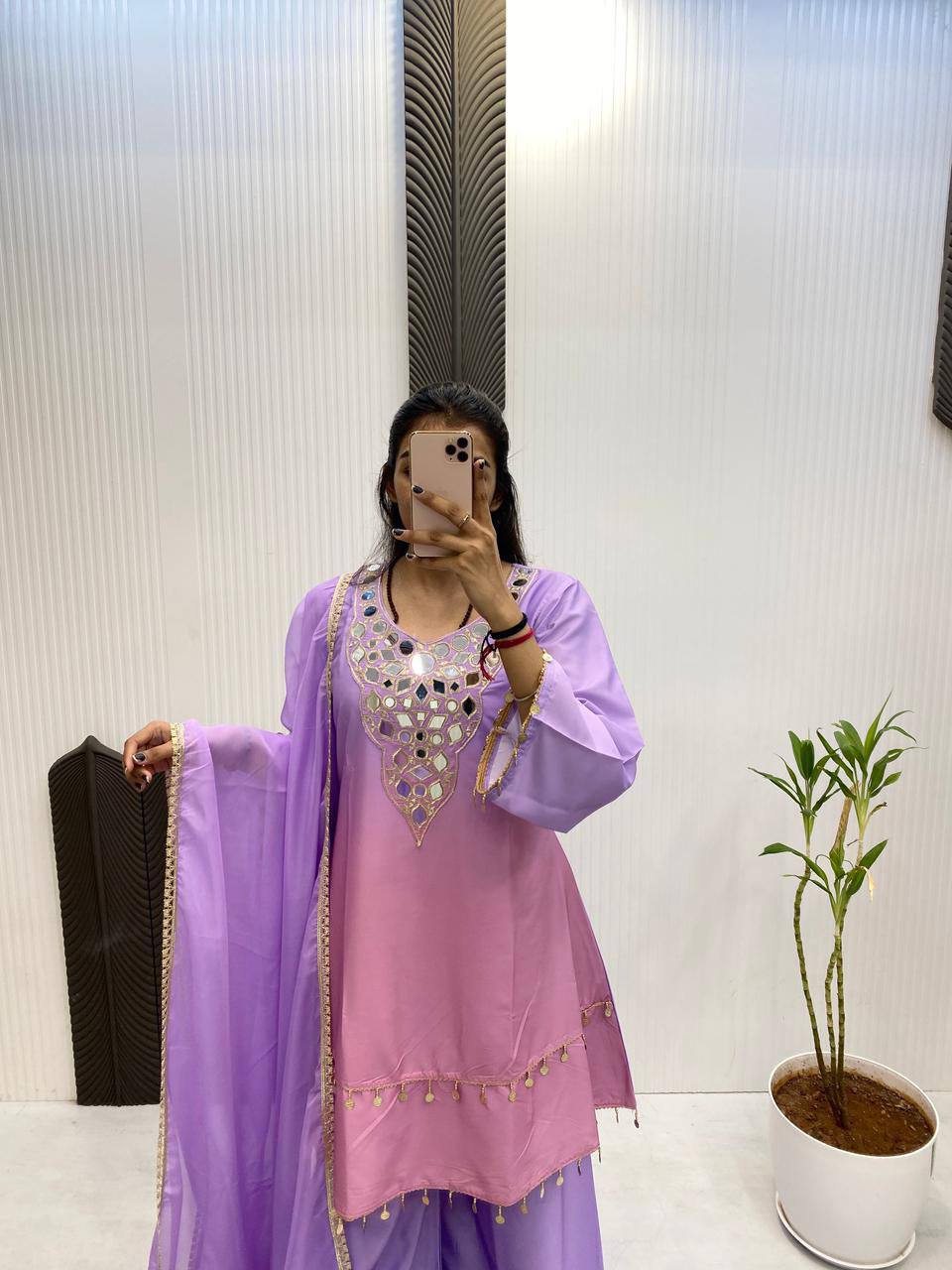InCottoM - SHARARA KURTA SET WITH DUPATTA