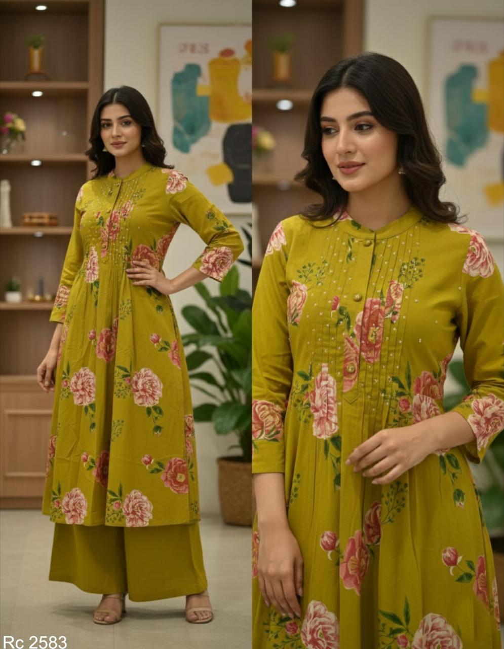 JAIPURI COTTON A-LINE CO-ORD SET FOR WOMEN