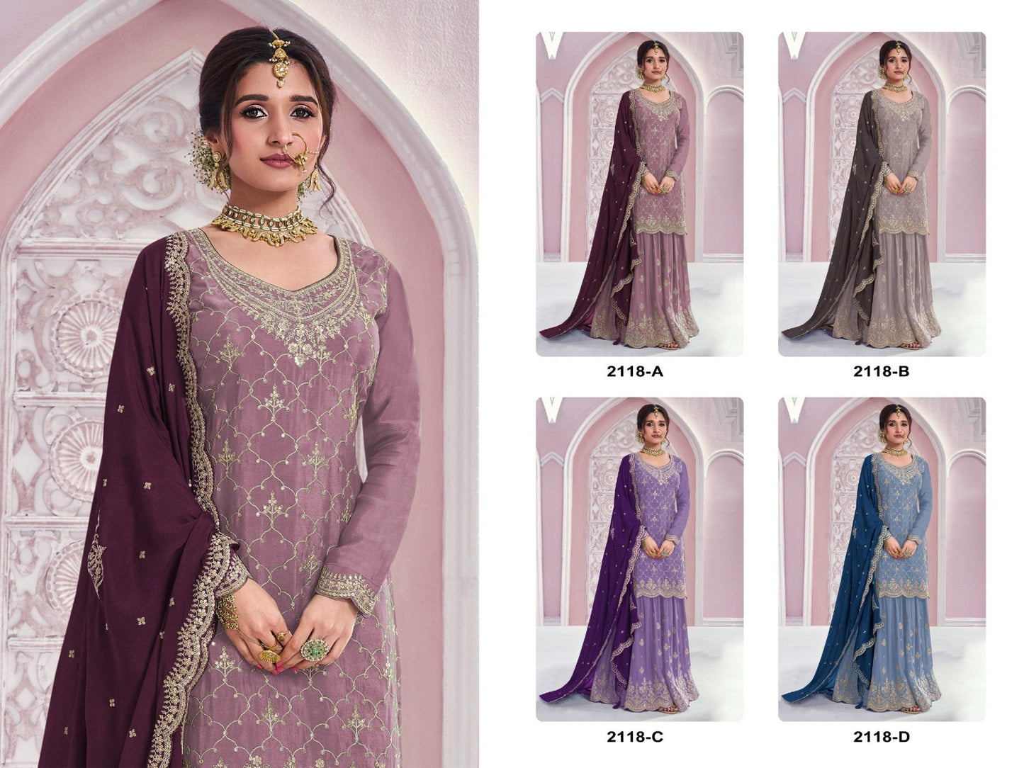 CHINON PLAZZO SUIT SET WITH DUPATTA