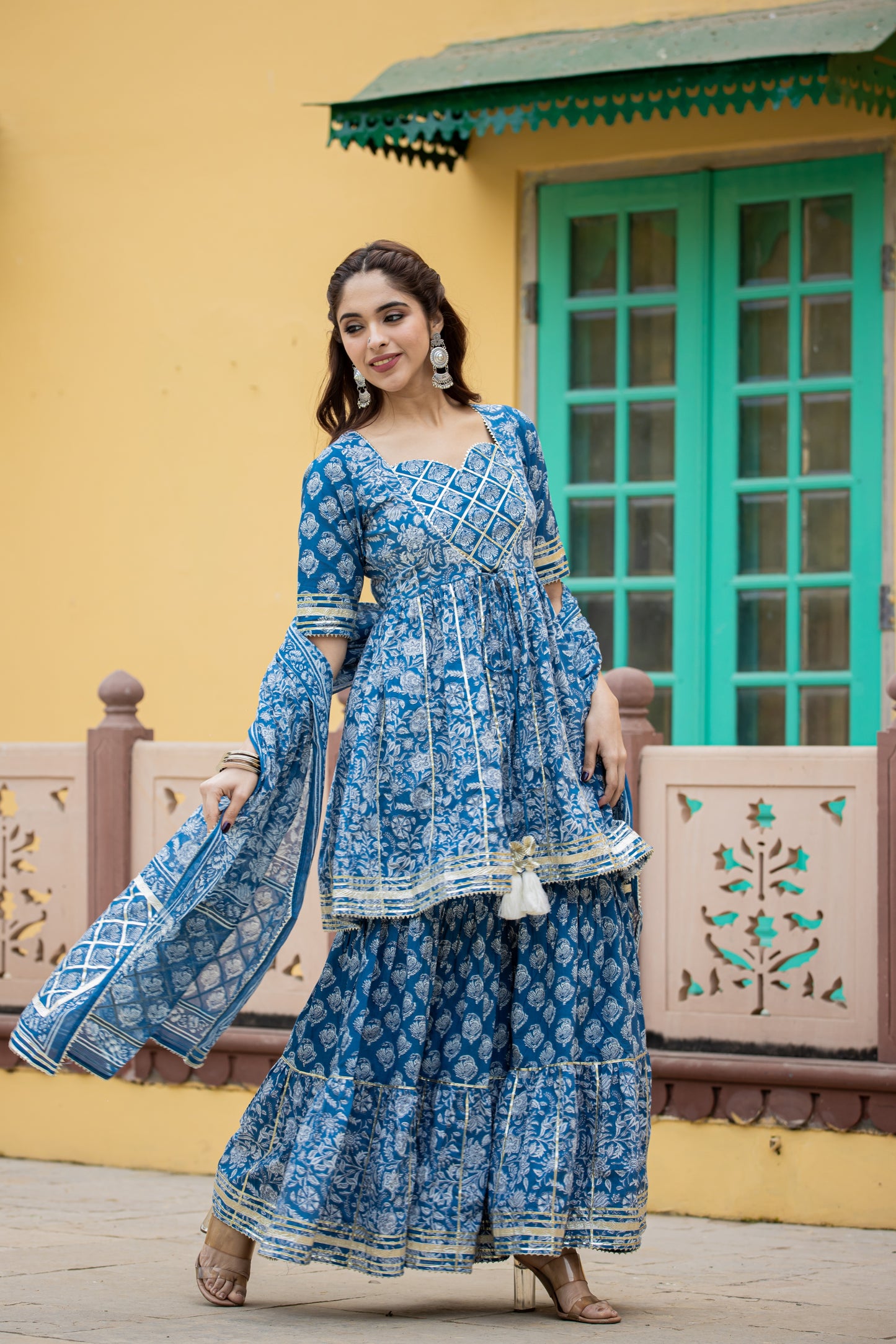 IRONRY BLUE SHARARA- SET OF 3
