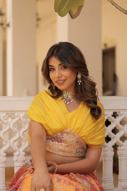 InCottoM - BOUTIQUE LAHENGA CHOLI SET IN DIFFERENT COLORS