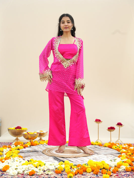 InCottoM PREMIUM - BANDHEJ MIRROR EMBROIDERED KURTA (4 Colors)