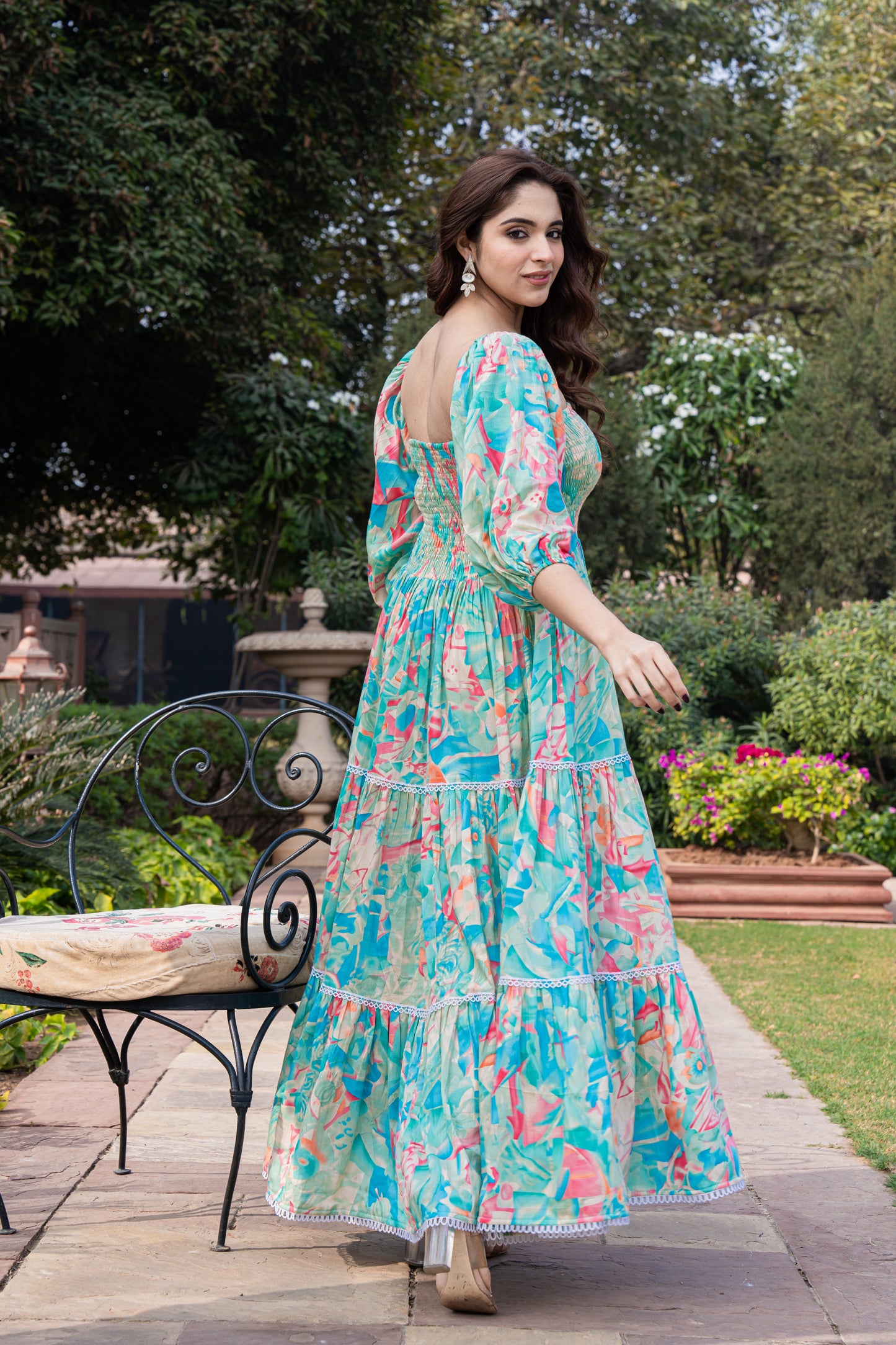 ELEGANT JAAM COTTON OFF-SHOULDER DRESS