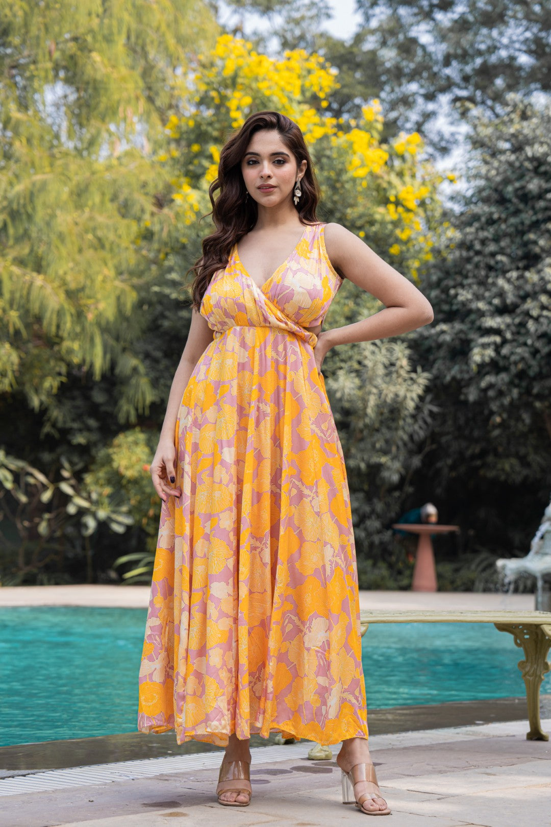 MANGO MODAL SATIN DRESS