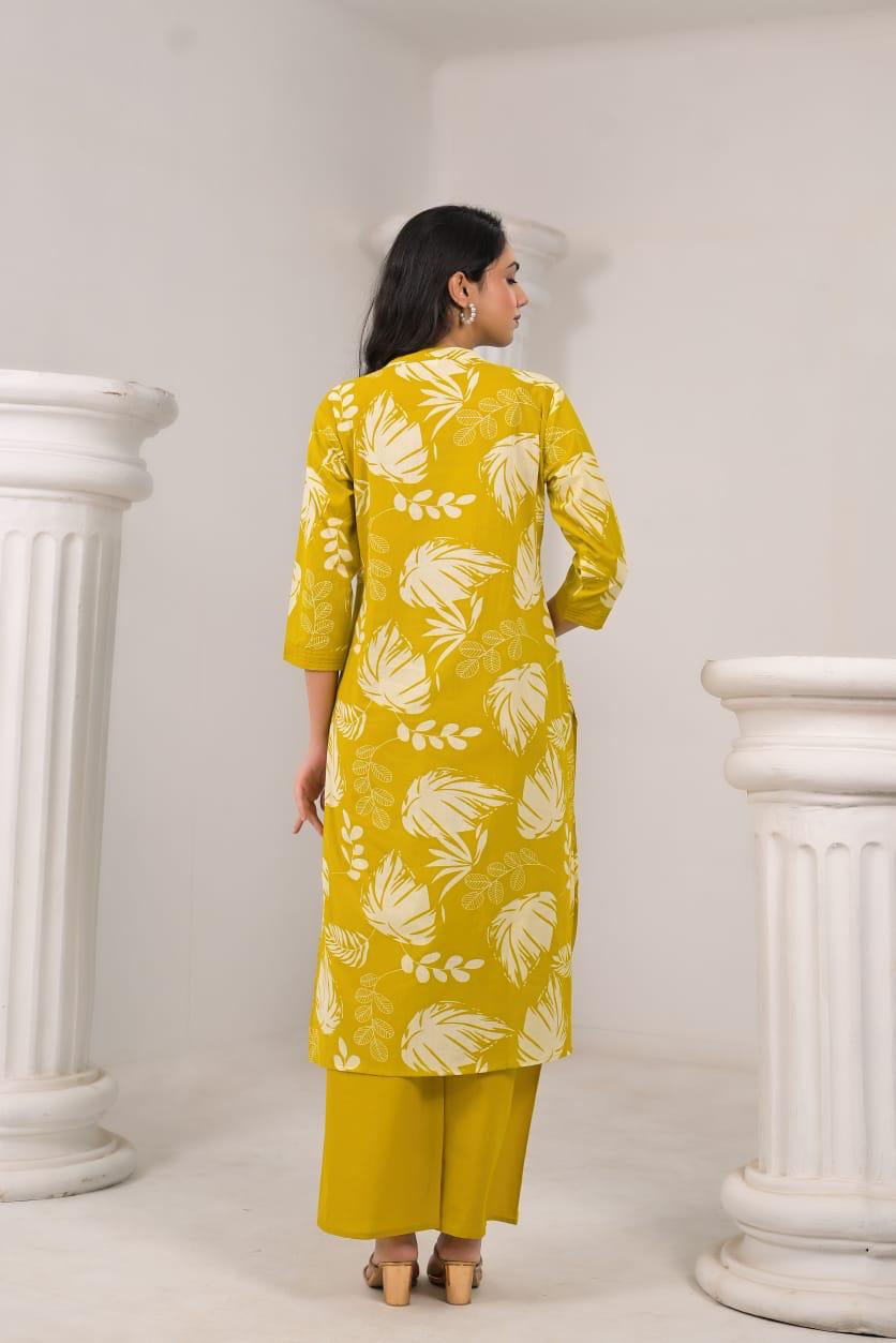 FLORAL PRINT PURE COTTON CO-ORD SET