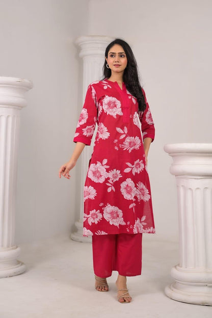 FLORAL PRINT PURE COTTON CO-ORD SET