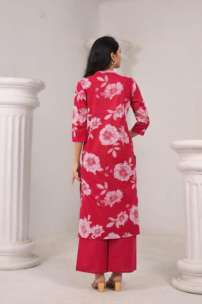 FLORAL PRINT PURE COTTON CO-ORD SET