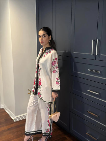 WOMEN'S PURE VISCOSE PRINTED REYON CO-ORD SET
