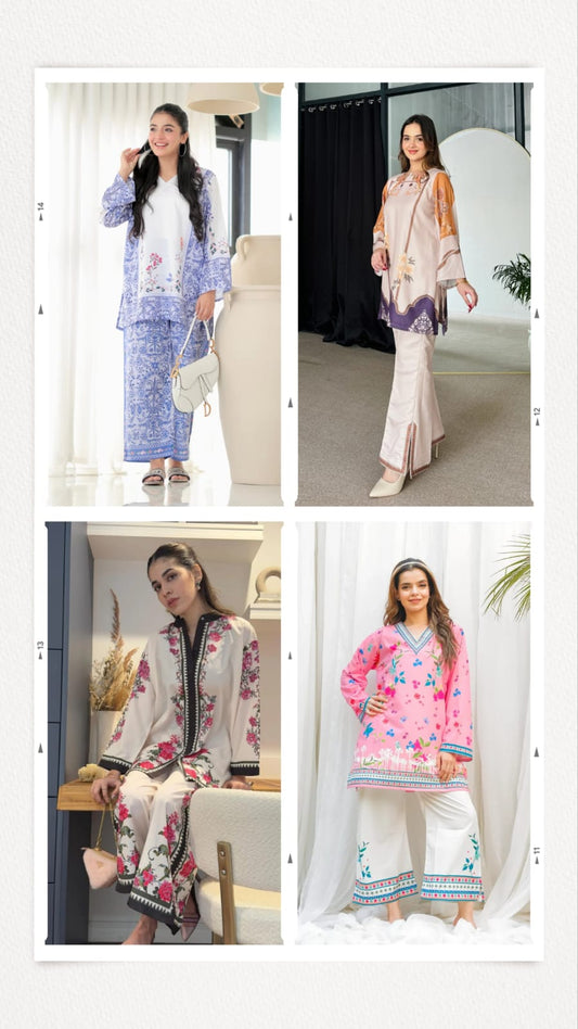 WOMEN'S PURE VISCOSE PRINTED REYON CO-ORD SET