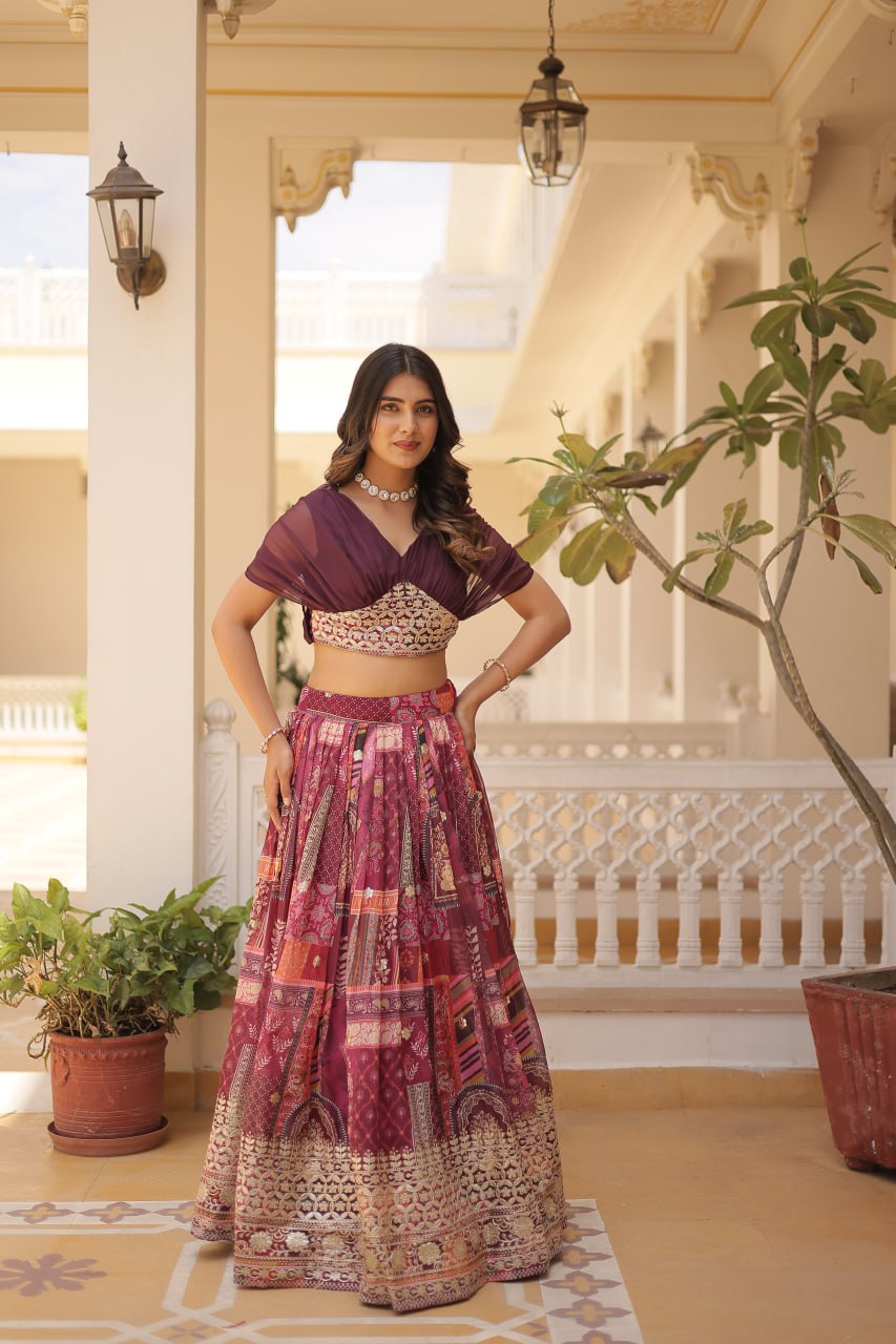 InCottoM - BOUTIQUE LAHENGA CHOLI SET IN DIFFERENT COLORS
