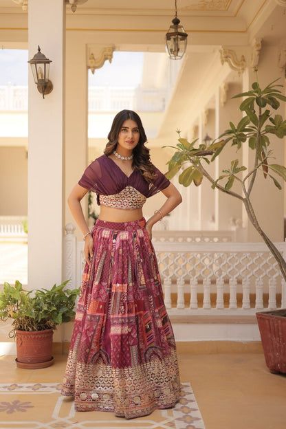 InCottoM - BOUTIQUE LAHENGA CHOLI SET IN DIFFERENT COLORS