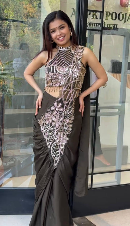 MERAGI - READY WEAR SAREE (Fully Stitched)
