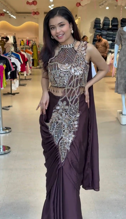 MERAGI - READY WEAR SAREE (Fully Stitched)