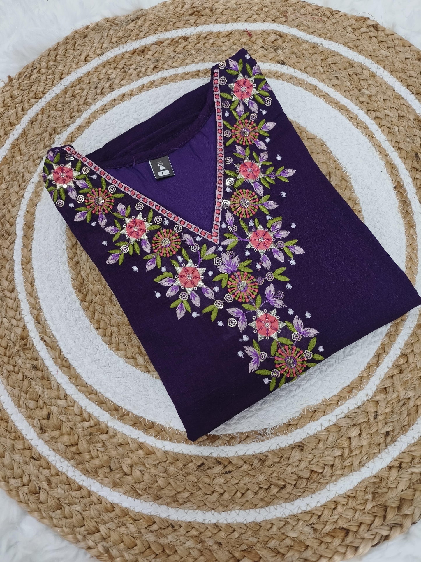 INDIGO PURE SILK BEAUTIFUL KURTA SET OF 3