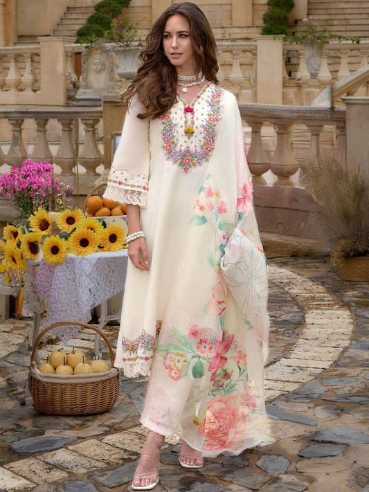 DESIGNER ANARKALI SET WITH EMBROIDERY WORK