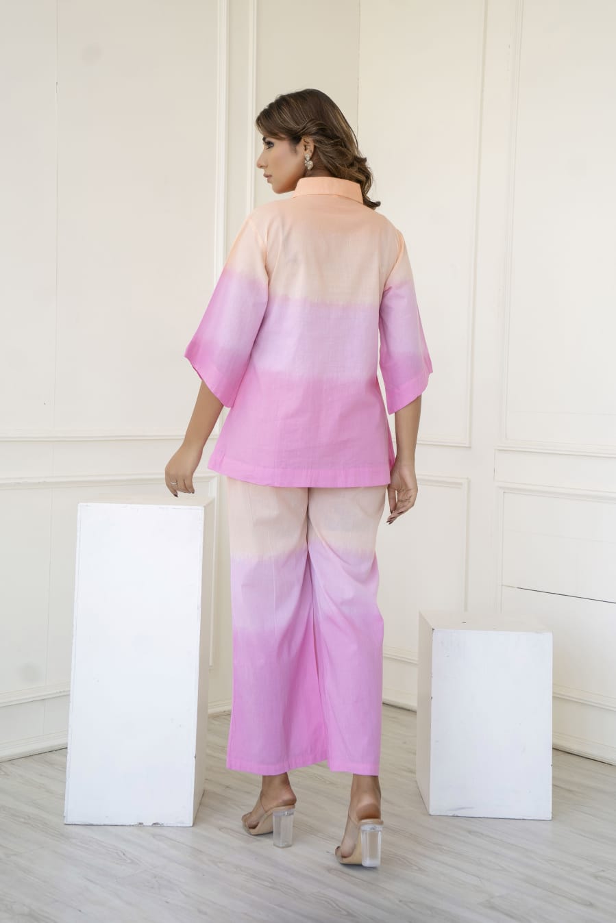 TIE-DYE CO-ORD SET   (PINK)