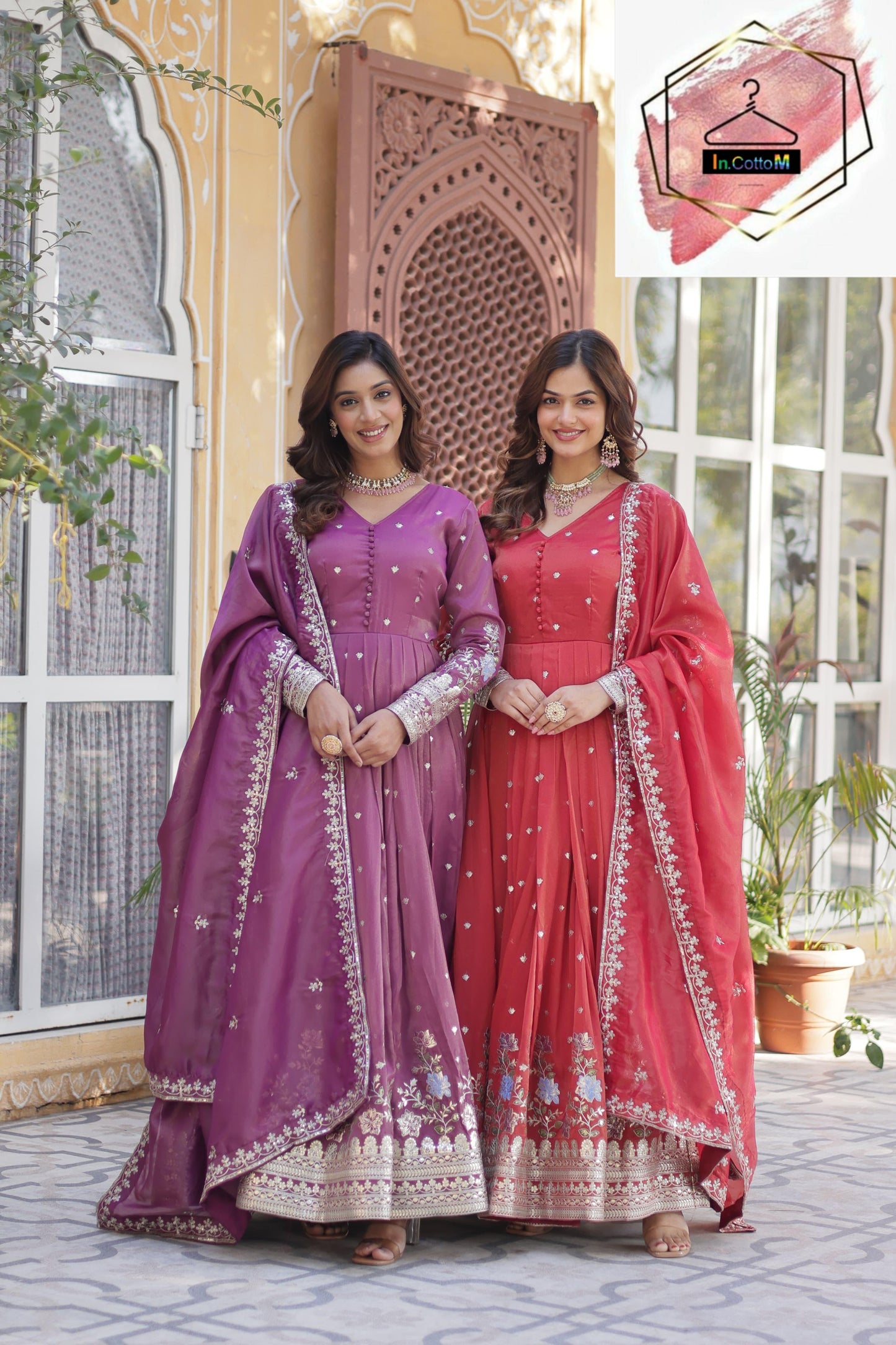ANARKALI GOWN WITH EMBROIDERY WORK