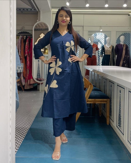 COTTON 2 PC PATCH WORK CO-ORD SET