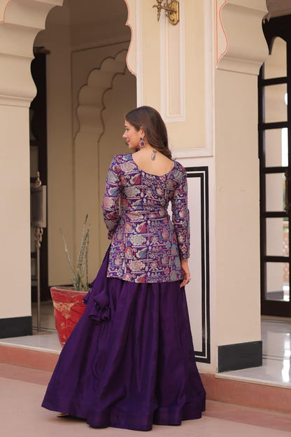 STYLISH  TOP & LEHENGA
