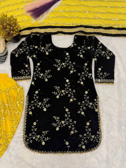 Launching New Designer Party Wear Look Top ,Dhoti Salwar and Dupatta