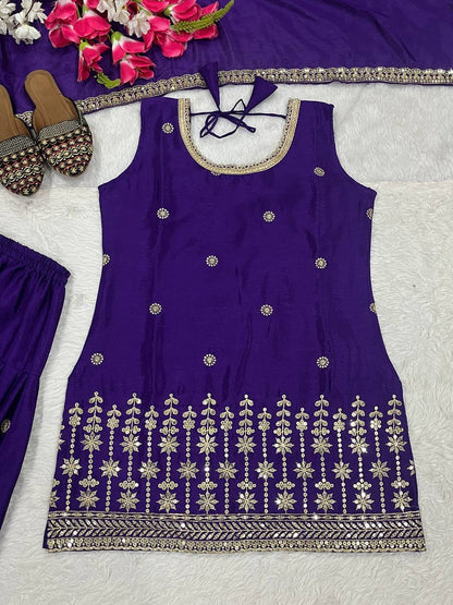 Launching New Designer Party Wear Look Top ,Dhoti Salwar and Dupatta