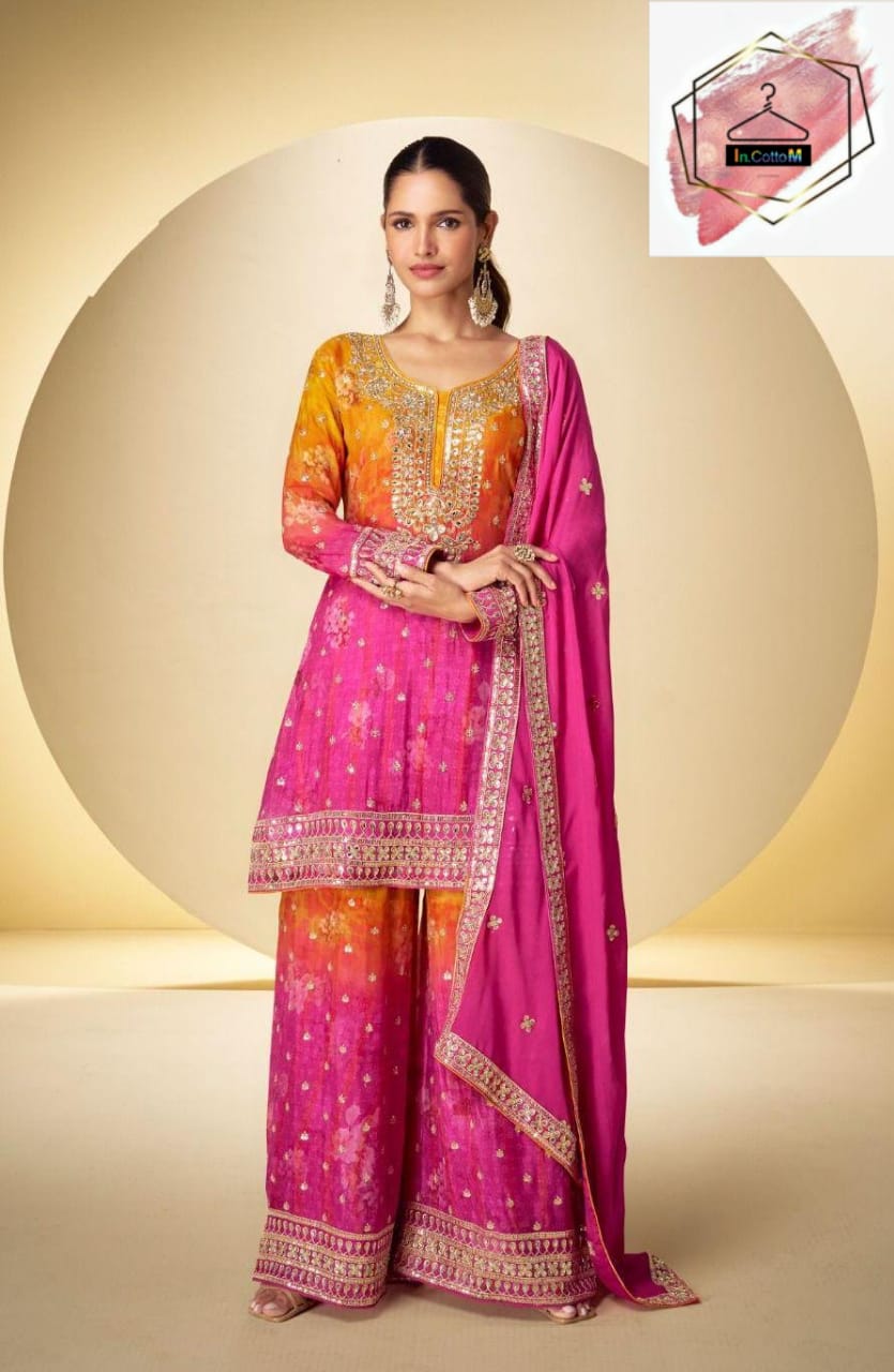 CHINON DIGITAL PRINTED FULLY STITCHED SALWAR SUIT WITH DUPATTA